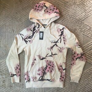 Cherry Blossom Graphic Hoodie Size S